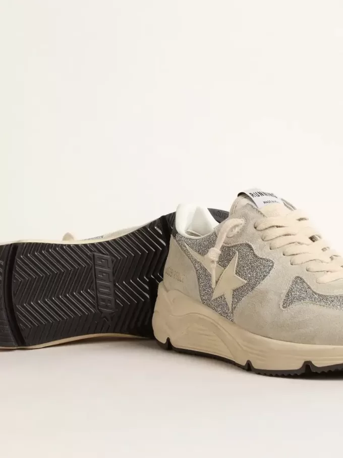 Running Sole voor dames, versierd met Swarovski-kristallen en een ivoorkleurige ster