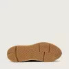 Running Sole voor heren in donkerblauw nappaleer en zwart nylon met een zilveren ster