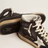 Sky-Star voor dames in zwart nappa met witte ster