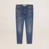 Slim fit herenjeans met medium wassing