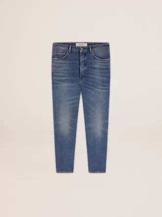 Slim fit herenjeans met medium wassing