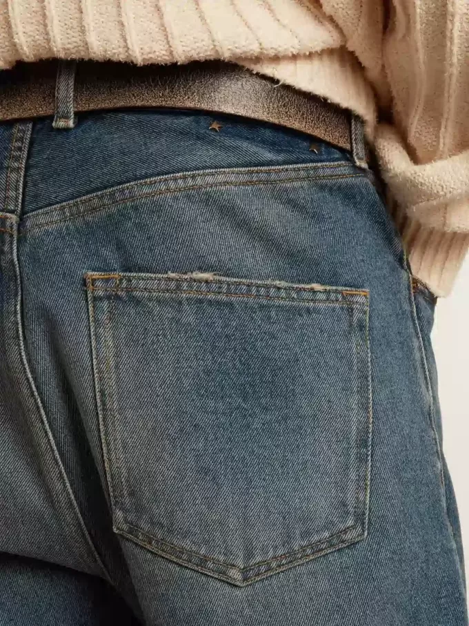 Slim fit herenjeans met medium wassing