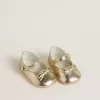 Sofi Baby ballerina’s van goudkleurig metallic leer