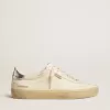 Soul Star in wit nappa met metallic zilveren leren hielstuk Soul Star in wit nappa met metallic zilveren leren hielstuk
