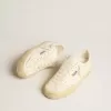 Soul Star in wit nappaleer met witte leren ster