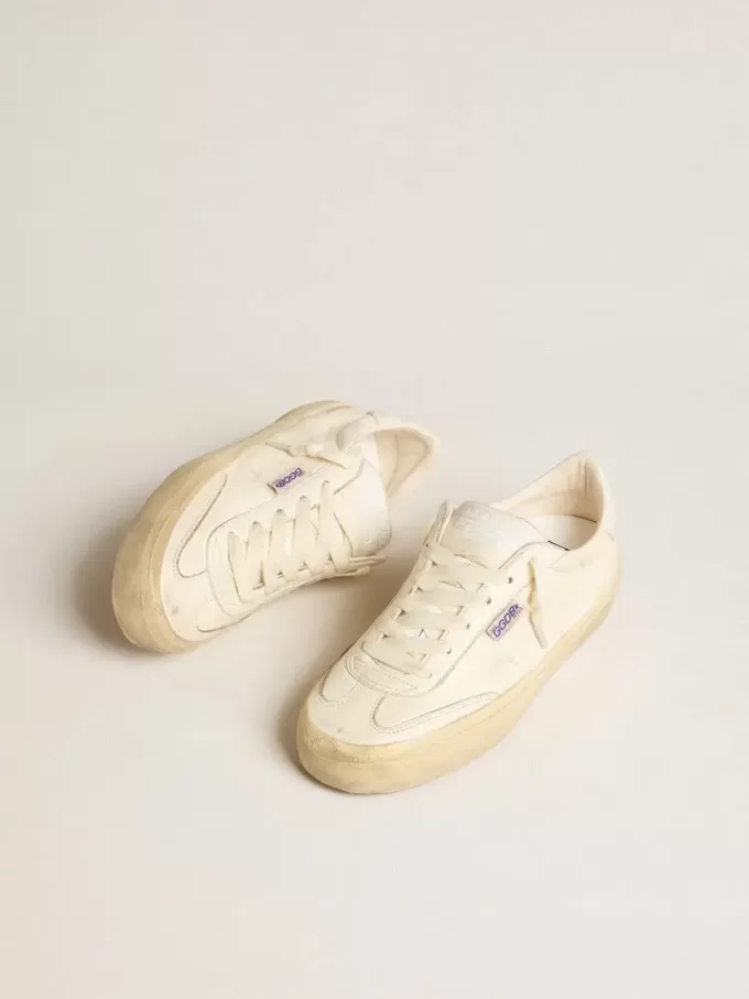 Soul Star in wit nappaleer met witte leren ster
