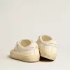 Soul Star in wit nappaleer met witte leren ster