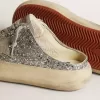 Space-Star Sabot voor dames in glitter met ijsgrijze ster en lipje