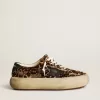 Space-Star voor dames in ponyhuid met luipaardprint en zwarte ster