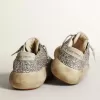 Space-Star voor dames in zilver glitter met ijsgrijze ster