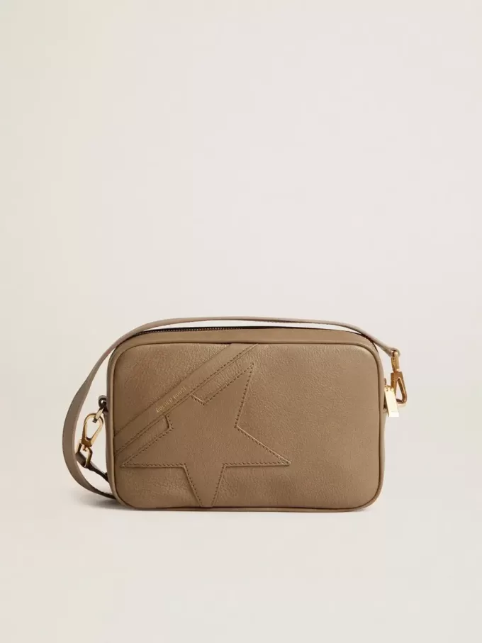 Star Bag in saliegroen leer met ton sur ton ster