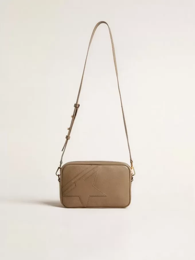 Star Bag in saliegroen leer met ton sur ton ster
