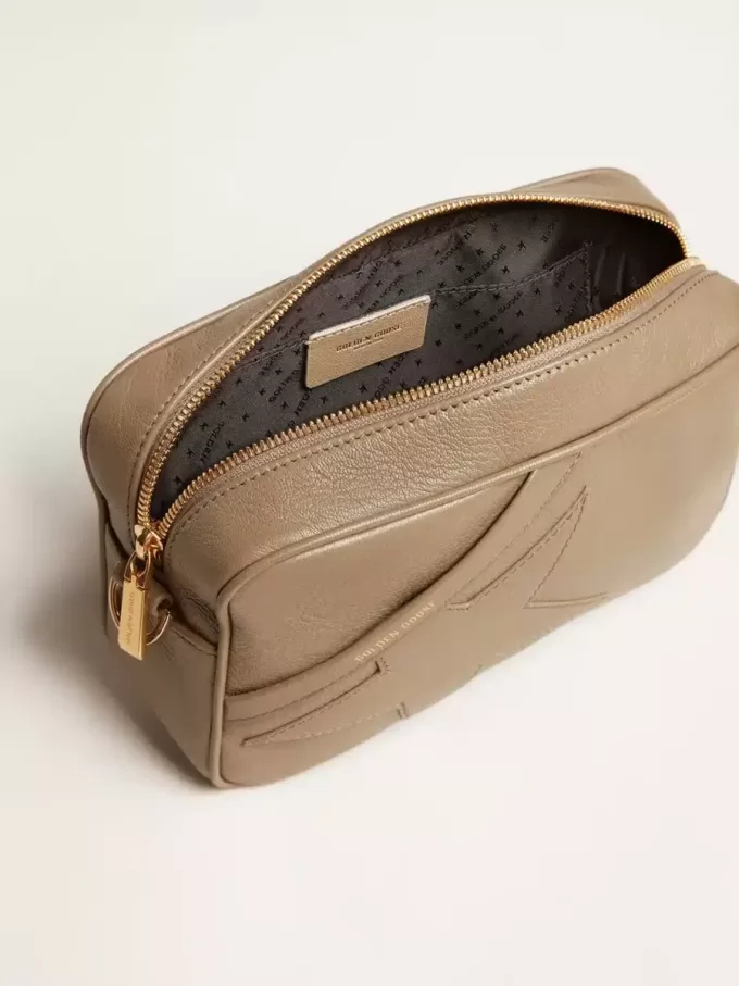 Star Bag in saliegroen leer met ton sur ton ster