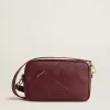 Star Bag in wijnrood leer met ton sur ton ster