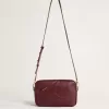 Star Bag in wijnrood leer met ton sur ton ster