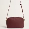 Star Bag in wijnrood leer met ton sur ton ster