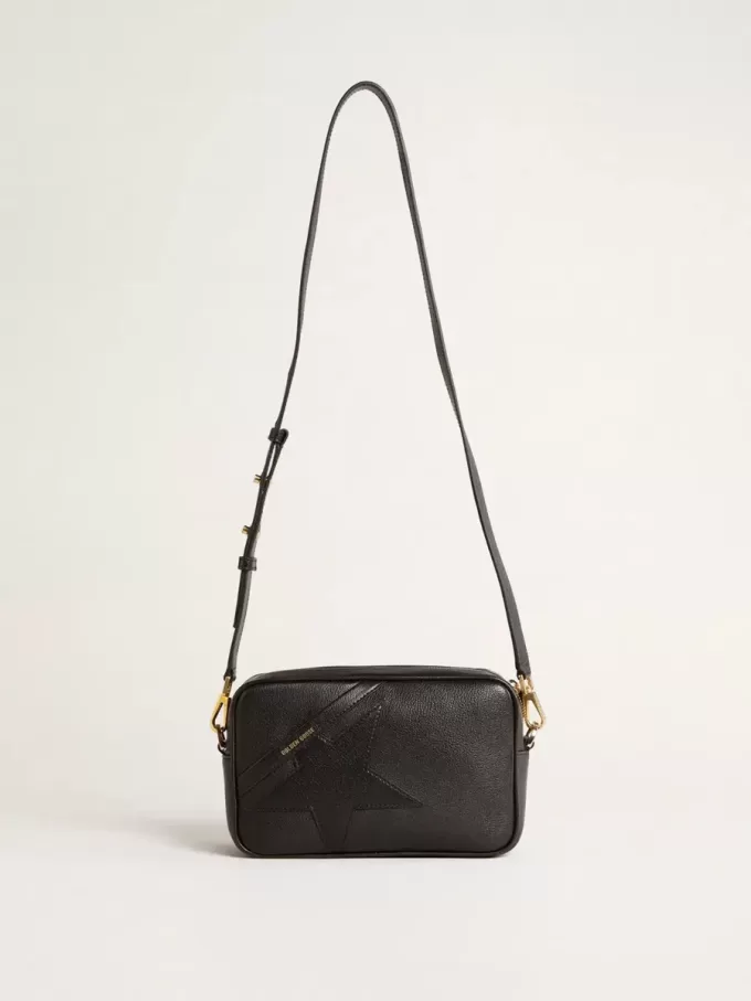 Star Bag in zwart leer met ton sur ton ster