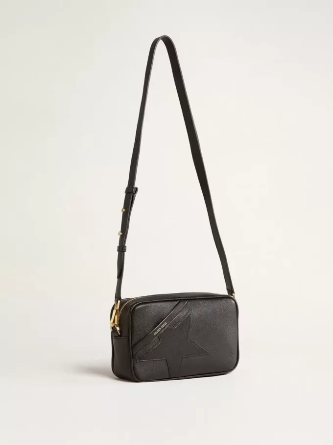 Star Bag in zwart leer met ton sur ton ster