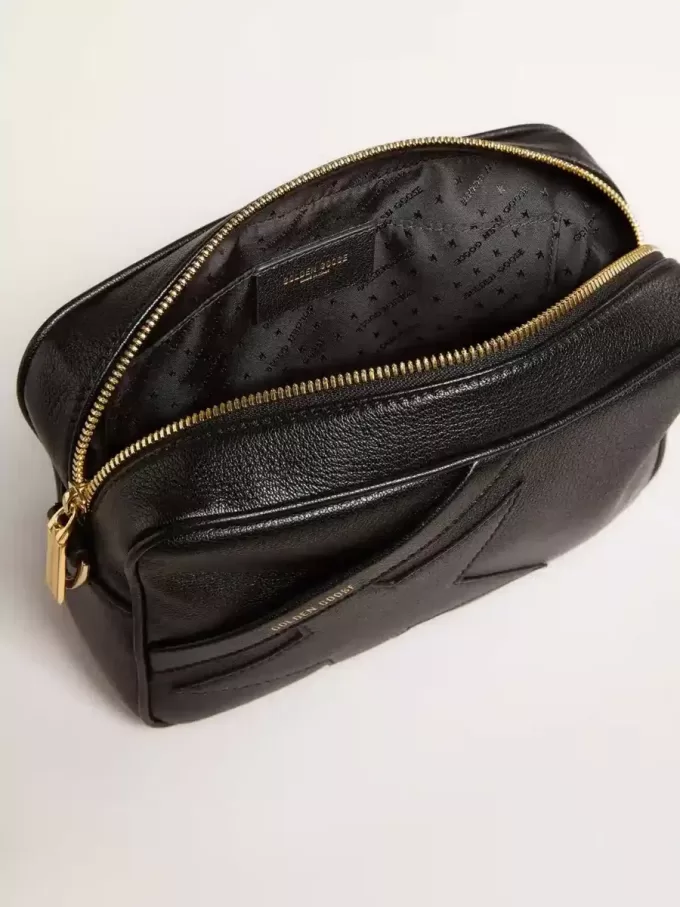 Star Bag in zwart leer met ton sur ton ster