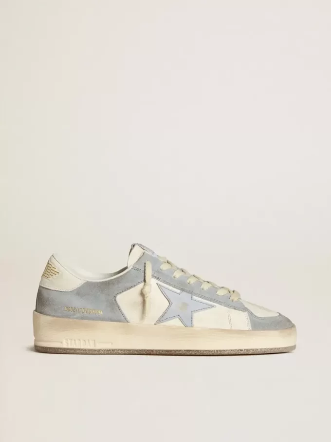 Stardan LTD in nappa en suède met leren ster en nappa hielstuk