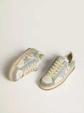 Stardan LTD in nappa en suède met leren ster en nappa hielstuk