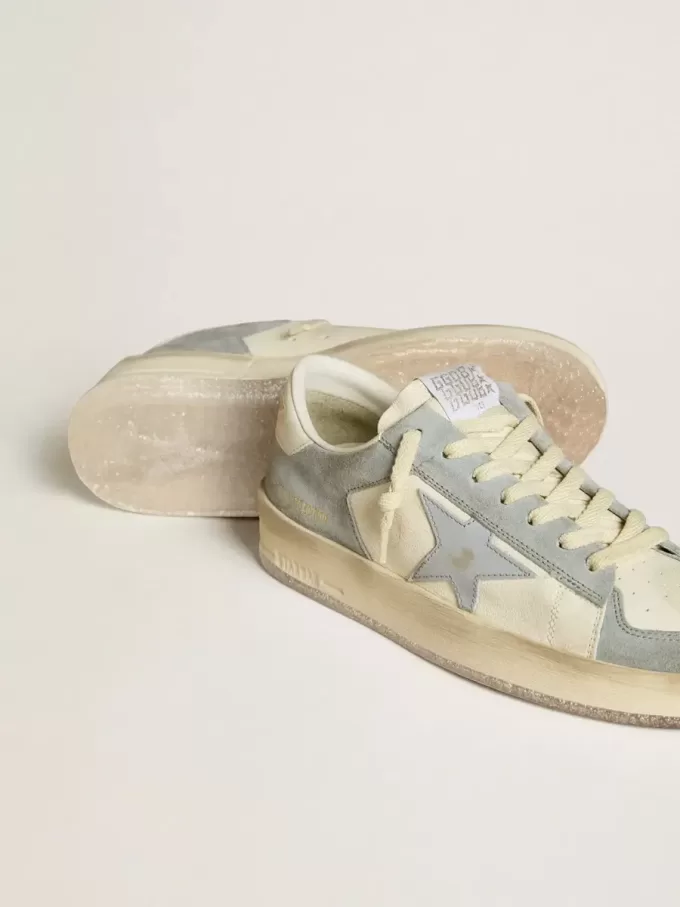 Stardan LTD in nappa en suède met leren ster en nappa hielstuk