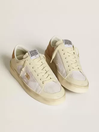Stardan LTD voor dames met beige leren ster en beige leren hielstuk met krokodillenprint