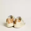 Stardan LTD voor dames met beige leren ster en beige leren hielstuk met krokodillenprint