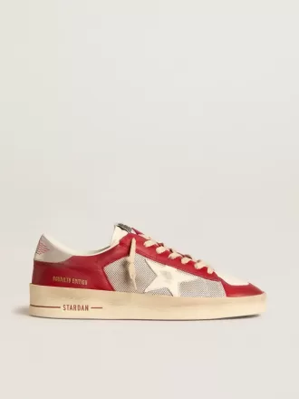 Stardan LTD voor heren van mesh en nubuck met nappa ster en leren hielstuk