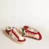 Stardan LTD voor heren van mesh en nubuck met nappa ster en leren hielstuk