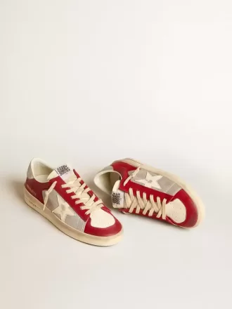 Stardan LTD voor heren van mesh en nubuck met nappa ster en leren hielstuk
