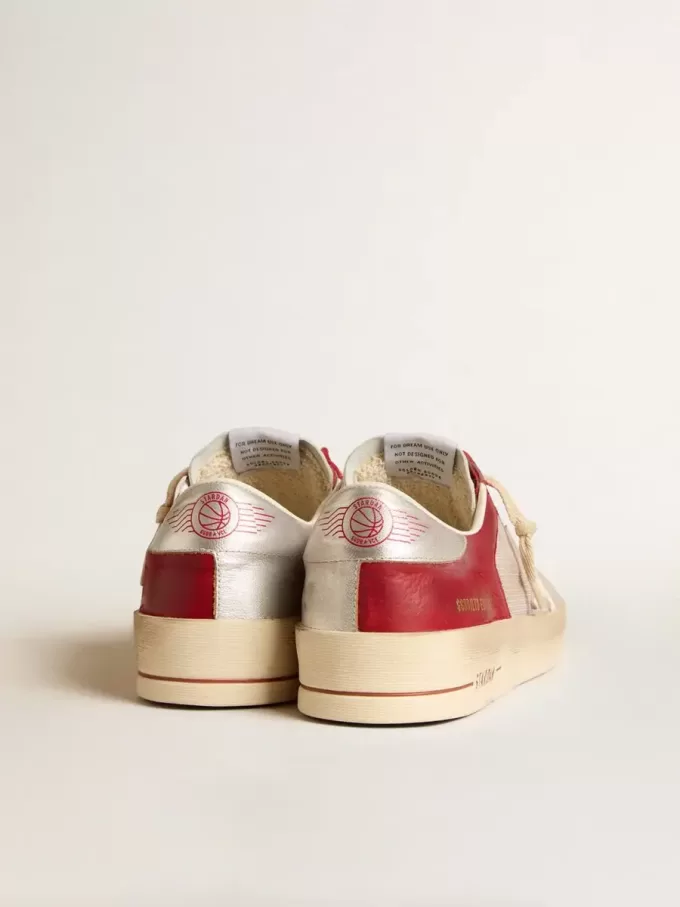 Stardan LTD voor heren van mesh en nubuck met nappa ster en leren hielstuk