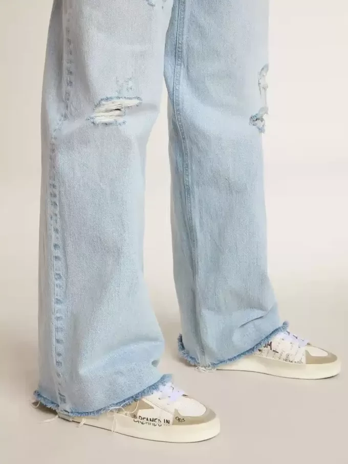 Stardan met beige suède ster en neus en all-over letters en patronen