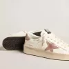 Stardan sneakers met roze gestructureerde leren ster en hielstuk