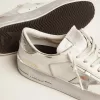 Stardan sneakers met zilverkleurige metalen ster en hielstuk