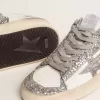 Stardan voor dames in wit leer en glitter