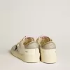 Stardan voor heren van leer en nylon met zwarte leren ster en nubuck hielstuk