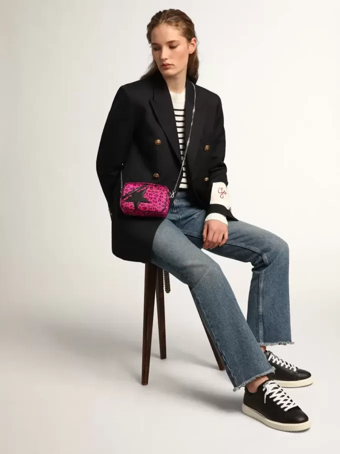 Starter sneakers in volledig zwart leer