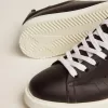 Starter sneakers in volledig zwart leer