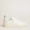 Starter sneakers van volledig wit leer