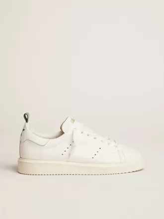 Starter sneakers van volledig wit leer