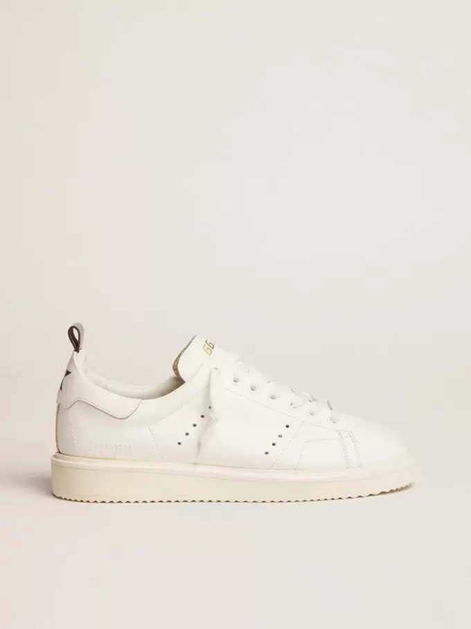 Starter sneakers van volledig wit leer
