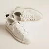 Starter sneakers van volledig wit leer