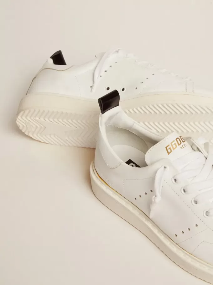 Starter sneakers van volledig wit leer