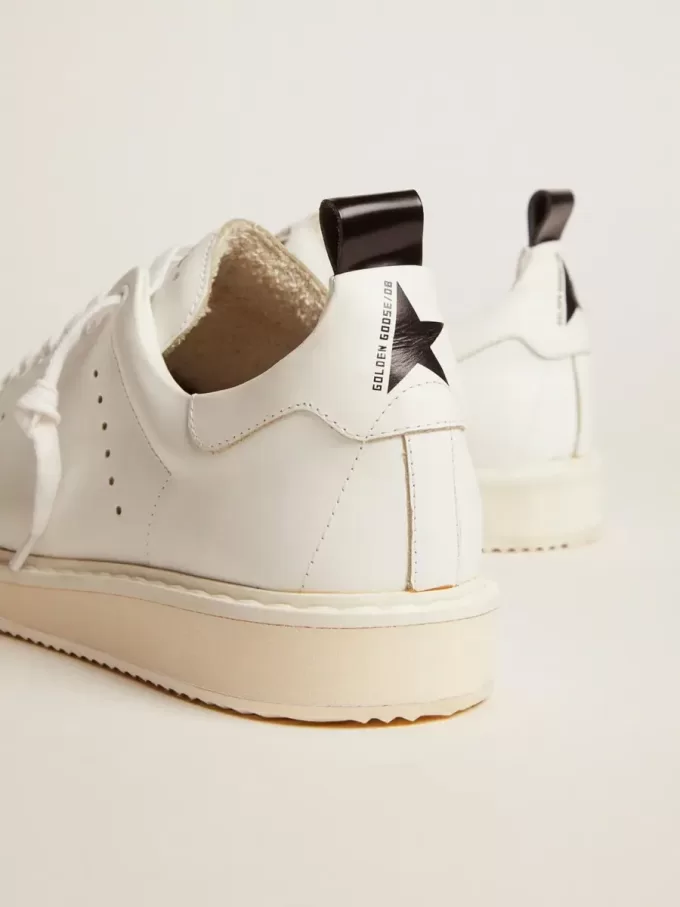 Starter sneakers van volledig wit leer