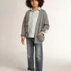 Stretchjeans voor jongens in blauw denim