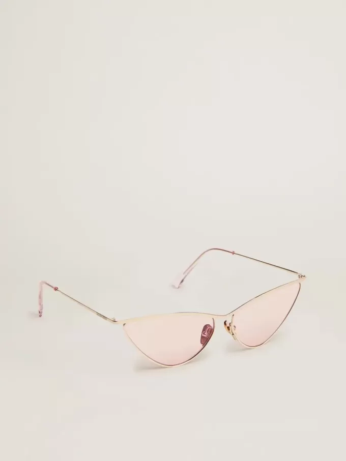 Sunframe cat-eye-model met roze montuur en glazen