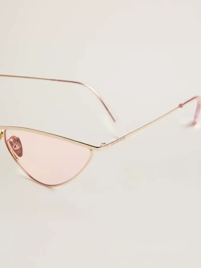 Sunframe cat-eye-model met roze montuur en glazen