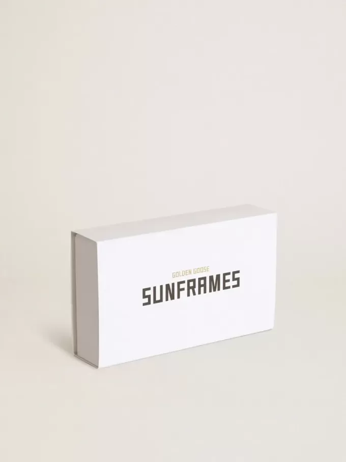 Sunframe cat-eye-model met roze montuur en glazen