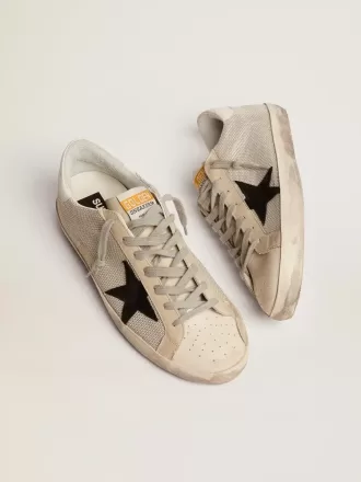 Super-Star herenschoen van leer met zwarte ster